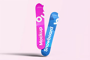 Snowboard Mock-up, a Product Mockup by zippypixelstudio (Thumbnail 7 of 8)