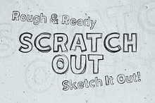 Scratchout - Hand-Drawn Typeface