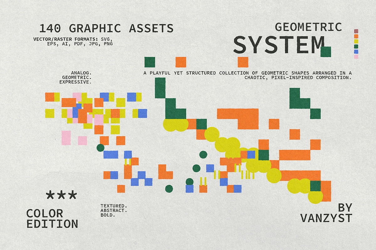 Geometric System Collection, a Background Graphic by Vanzyst (Photo 5 of 9)