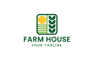 Farm Logo Vector Icon Illustration