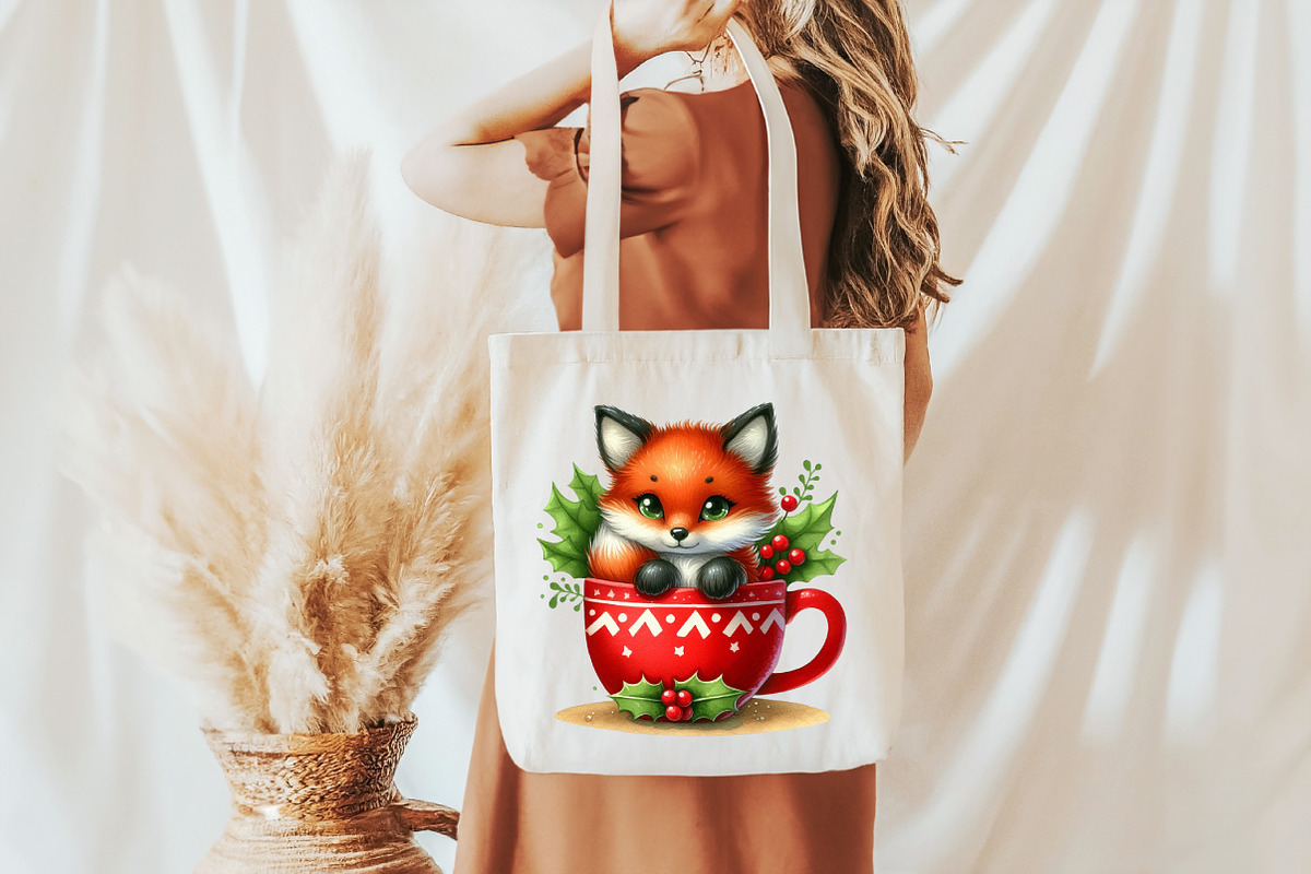 Christmas Mugs Watercolor Clipart, an Illustration by Libby Wishes (Photo 5 of 7)
