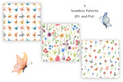 Watercolor Wildflower & Butterfly, a Decorative Illustration by MayaNavits (Thumbnail 6 of 8)