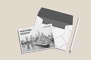 Postcard with Envelope Mockup, an Advertising Mockup by Compositing Studio (Thumbnail 9 of 20)