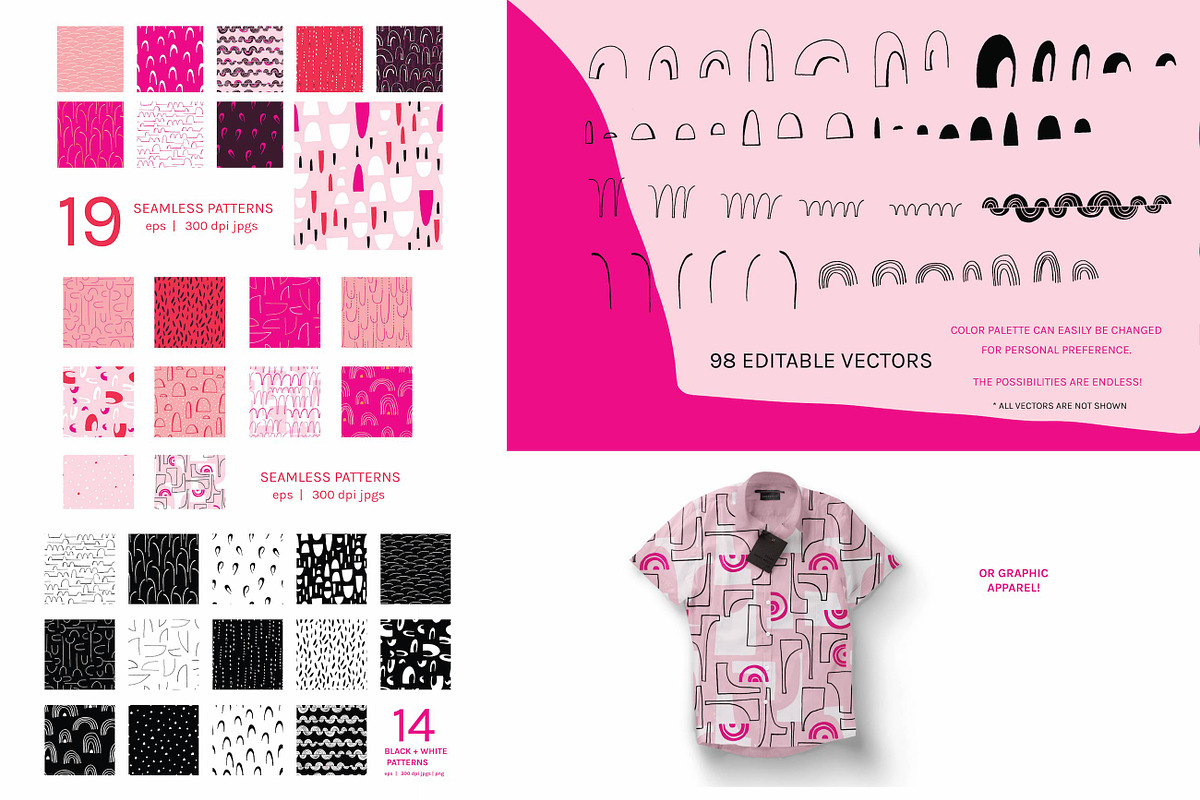 65% OFF-Large Pattern + Font Bundle, a Pattern Graphic by The Collective Studio (Photo 10 of 21)