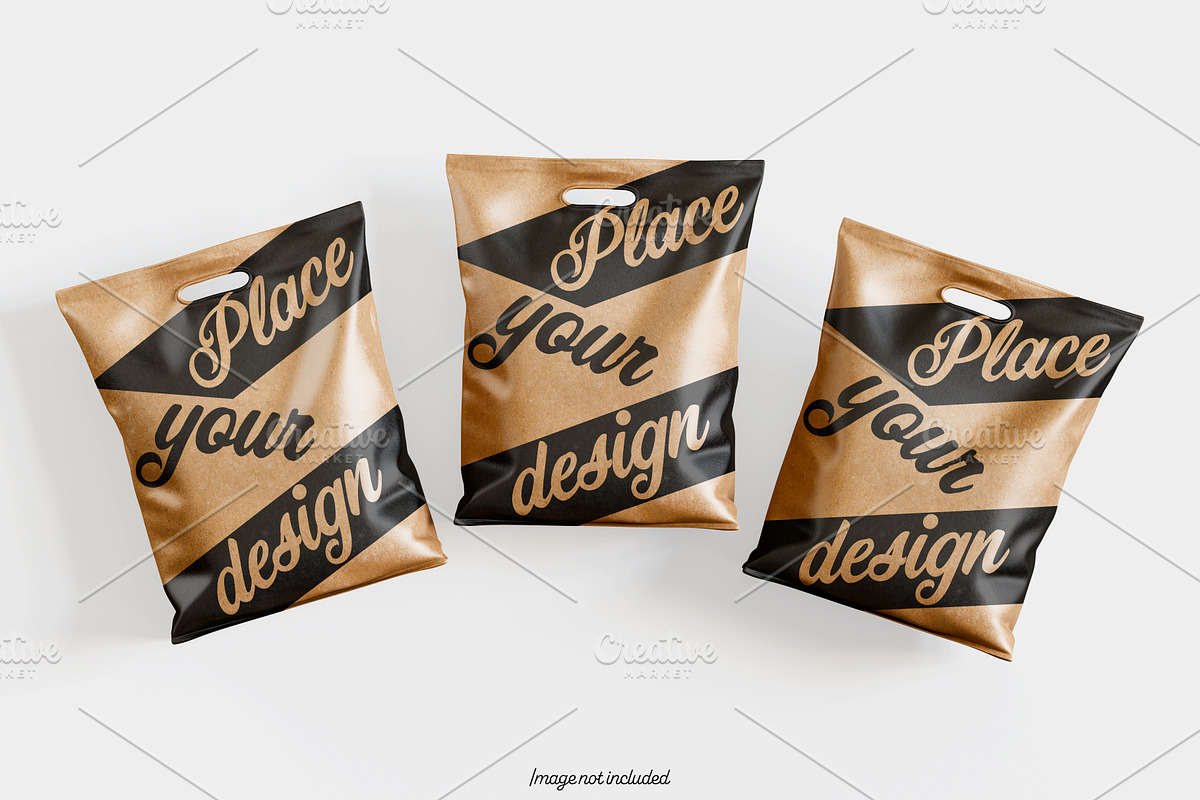 Paper bag brown color mockup bundles, a Packaging Mockup by Ambo Ampeng (Photo 30 of 32)