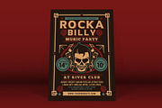 Rockabilly Music Party Flyer, a Flyer Template by Muhamad Iqbal hidayat (Thumbnail 1 of 4)