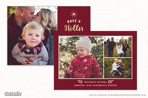 Christmas Card Template CC244