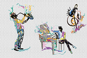 Abstract musicians., a Person Illustration by Laifalight (Thumbnail 2 of 13)