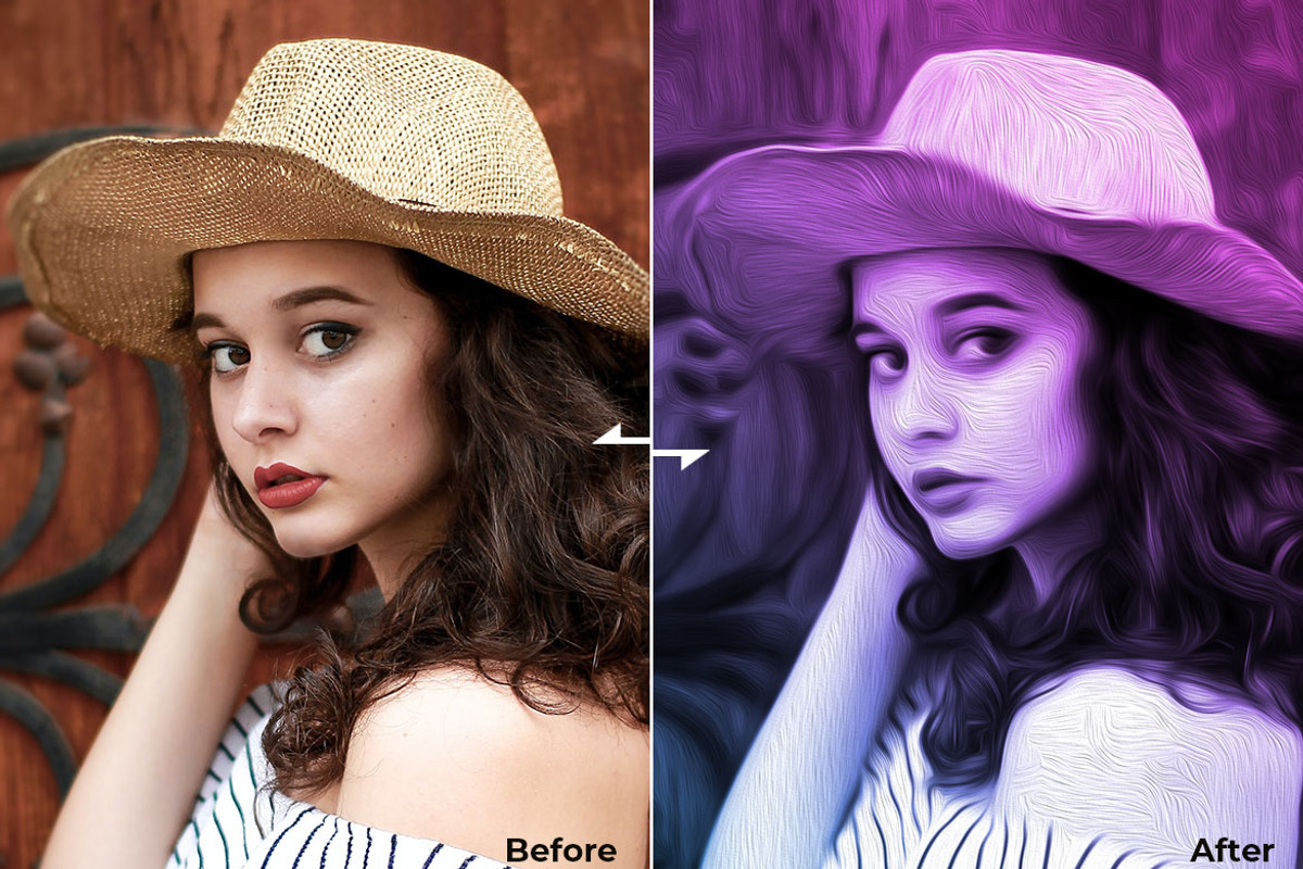 Gradient Oil Paint - PS Action, an Action Add-On by Artlogs x Modaldesain (Photo 3 of 3)