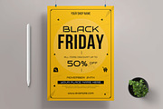 Black Friday Sale Flyer Template, a Flyer Template by MightyDesign (Thumbnail 1 of 8)