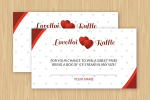 Raffle Ticket Template, a Stationery Template by Template Shop