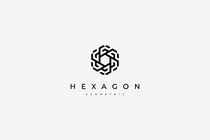 Hexagon Hexagram Geometric Logo