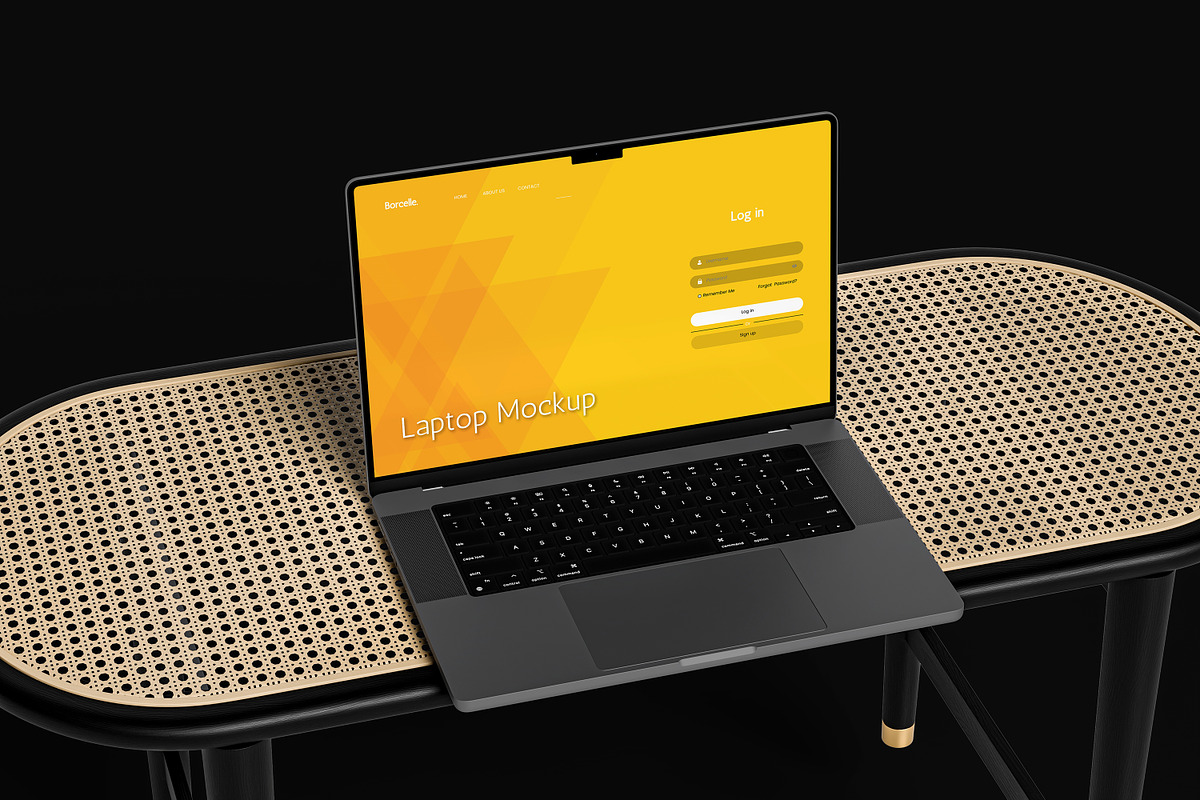 Laptop Mockup for Macbook Pro, a Wearable Device Mockup by AnasStudio (Photo 4 of 5)