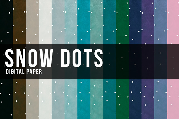 14 Snow Dots Papers preview 2