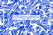 Blue Marker Scribbles, a Pattern Graphic by MalyskaStudio (Thumbnail 1 of 5)