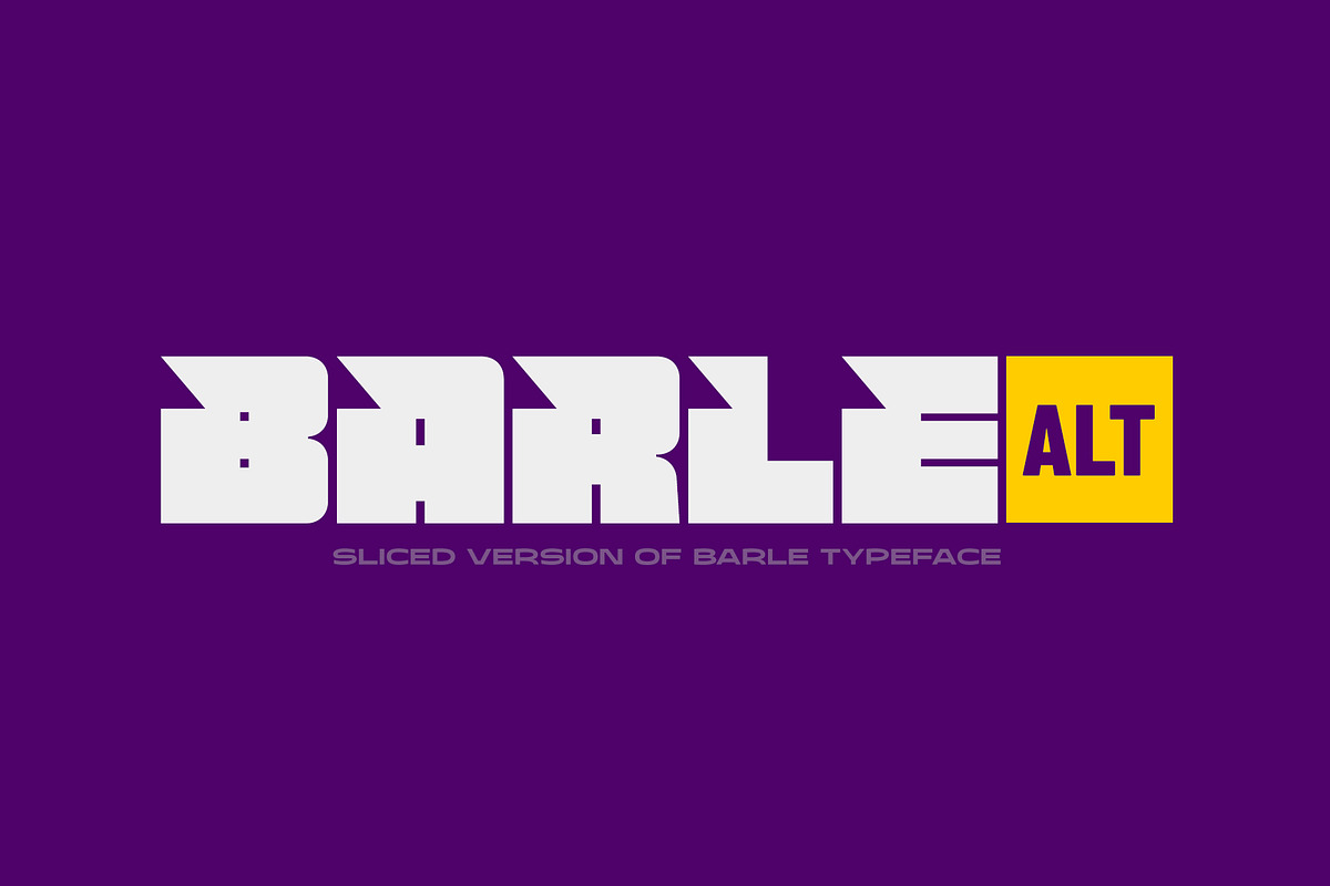 Barle Alt, a Sans Serif Font by Locomotype (Photo 1 of 10)