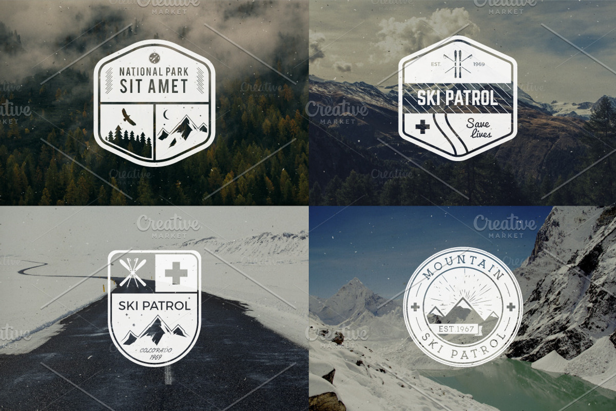 52 Camping Logos + 20 Icons Bundle, a Branding & Logo Template by JeksonGraphics (Photo 6 of 15)