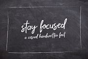 Stay Focused Casual Handwritten Font, a Handwritten Font by Kaya Fonts (Thumbnail 1 of 19)