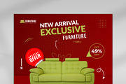 Furniture Social Media Banner Design, a Marketing Template by Photoshop Action (Thumbnail 11 of 26)