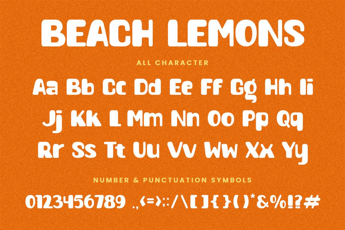 Beach Lemons - Playful Summer Font, a Handwritten Font by AQR Studio (Photo 8 of 9)