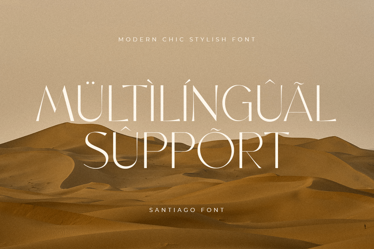 Santiago - Modern Chic Stylish Font, a Sans Serif Font by Sensatype (Photo 16 of 17)