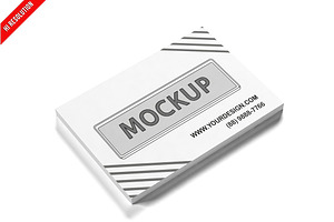 Business Card Flat Top-down PSD, a Product Mockup by Bruno's Shop