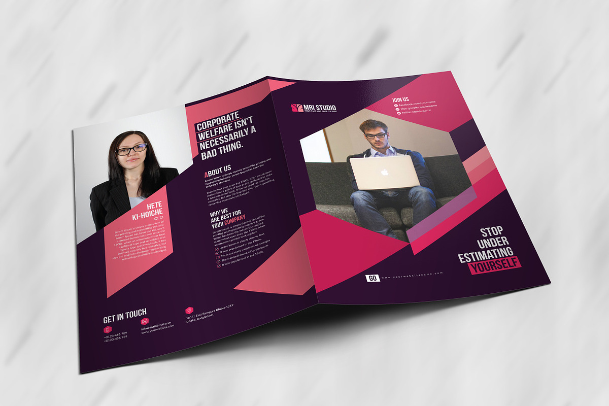 Corporate Presentation Folder, a Stationery Template by MRI STUDIO (Photo 5 of 10)