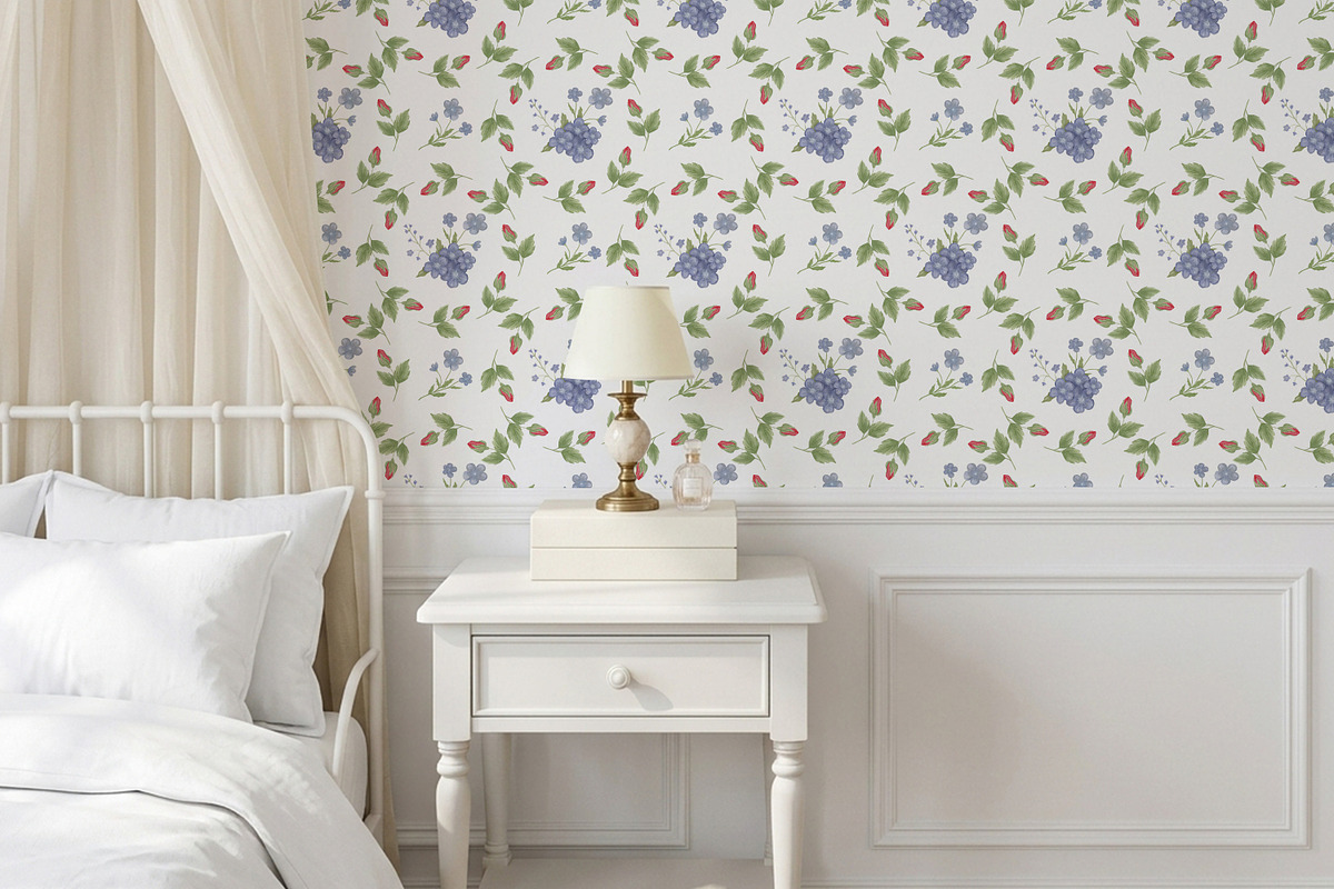 Rose & Forget Me Not Patterns, a Pattern Graphic by Nadia Semyroz (Photo 3 of 6)