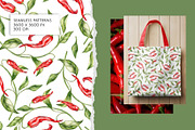 Chili Pepper Seamless Patterns Set, a Pattern Graphic by Gribanessa (Thumbnail 3 of 3)