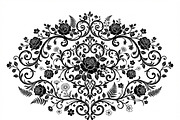50 Elegant Floral Ornate Silhouette, a Decorative Illustration by Amazin_art (Thumbnail 28 of 30)