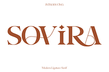 Sovira - Modern Ligature Serif