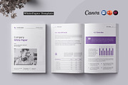 White Paper | Canva, Word, PPTX, IN, a Brochure Template by ArtisticLand (Thumbnail 1 of 8)