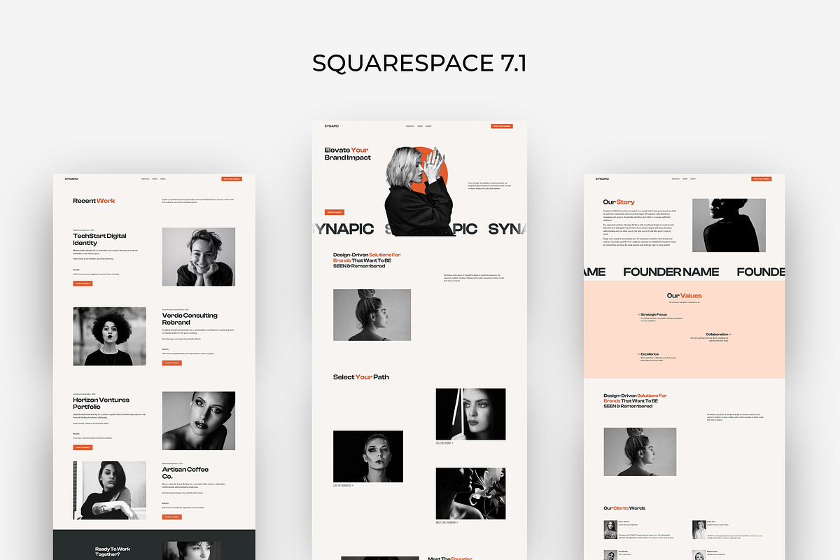 Squarespace 7.1 Website Template preview 2