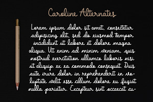 Caroline - Monoline Script Font