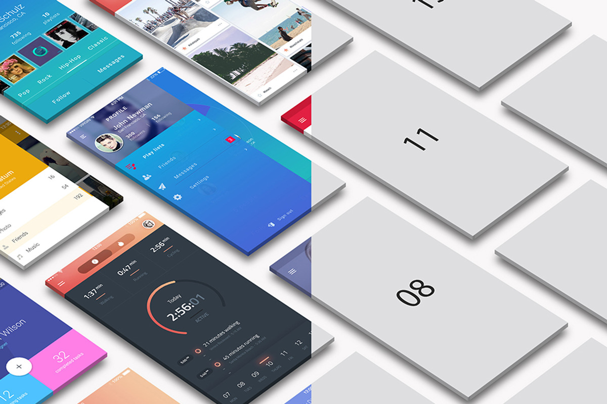 Perspective App Screen Mock-Up, an iPhone Mockup by Graphicsworld125