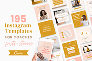 Boho Coach Instagram Templates, a Social Media Template by Ciera Design Templates (Thumbnail 1 of 9)