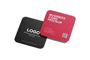 Rounded Square Name Card Mockup, an Advertising Mockup by RamStudio2 (Thumbnail 4 of 14)