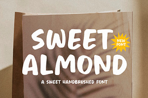 Sweet Almond - Handbrushed Font