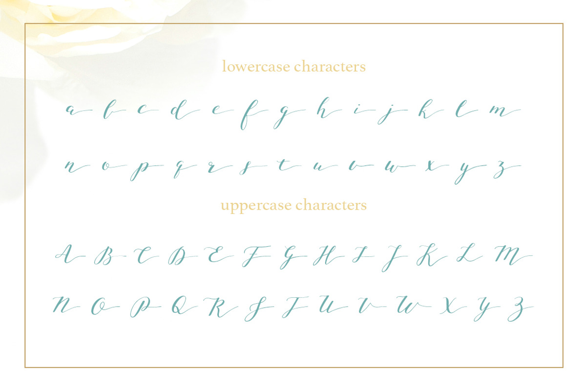 Joleni Modern Calligraphy font preview 2