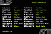 Kasnova - Sans Serif Family, a Sans Serif Font by RagamKata (Thumbnail 4 of 10)
