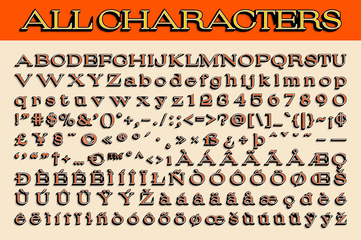 Fezeline 3D, a Serif Font by Craft Supply Co. (Photo 8 of 8)