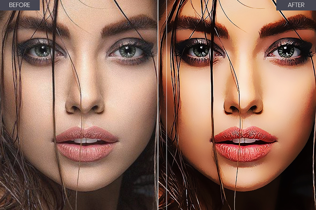 Vector Painting Photoshop Action, an Action Add-On by PSD Action (Photo 1 of 8)