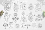 Magic woman feminine pack, a Person Illustration by Alisovna (Thumbnail 4 of 12)