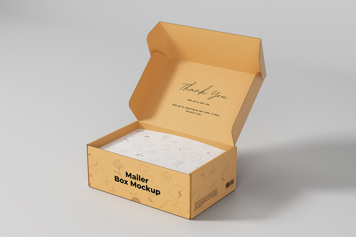 Mailer Box Mockup, a Packaging Mockup by graphicpages (Photo 8 of 9)