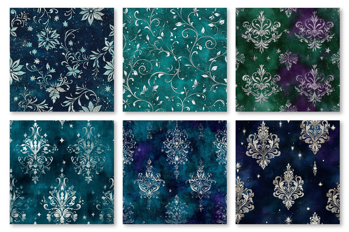 Silver Galaxy Digital Paper, a Texture Graphic by Dream Creation (Photo 6 of 7)