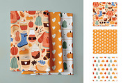 Pumpkin Spice Seamless Digital Paper, a Pattern Graphic by Alanna Messina Design Co (Thumbnail 6 of 8)