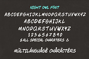 Night Owl Brush Font, a Handwritten Font by Deeezy (Thumbnail 4 of 6)