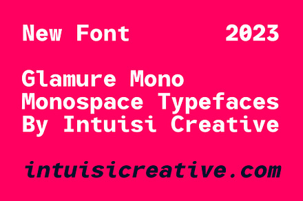 Glamure Mono | Font Family