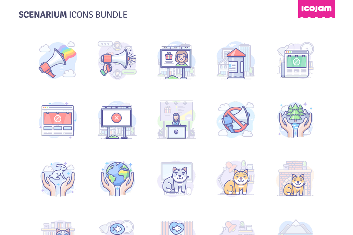 1000 Scenarium icons, an Icon by Icojam store (Photo 7 of 13)