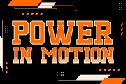 Blaze Knock Sport Font, a Font by PutraCetol Studio (Thumbnail 2 of 5)
